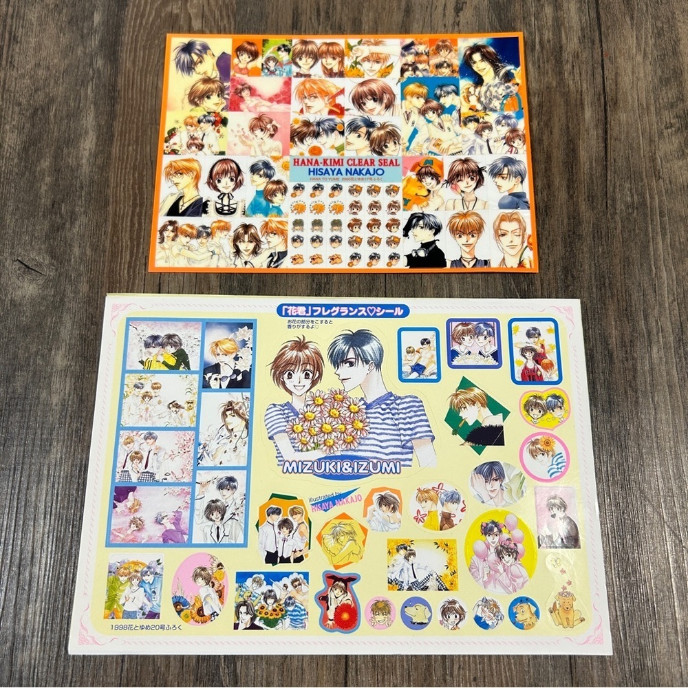 Rare Vintage Hana-Kimi Sticker Sheets
Mizuki & Izumi Hisaya Nakajo
Y2K Anime